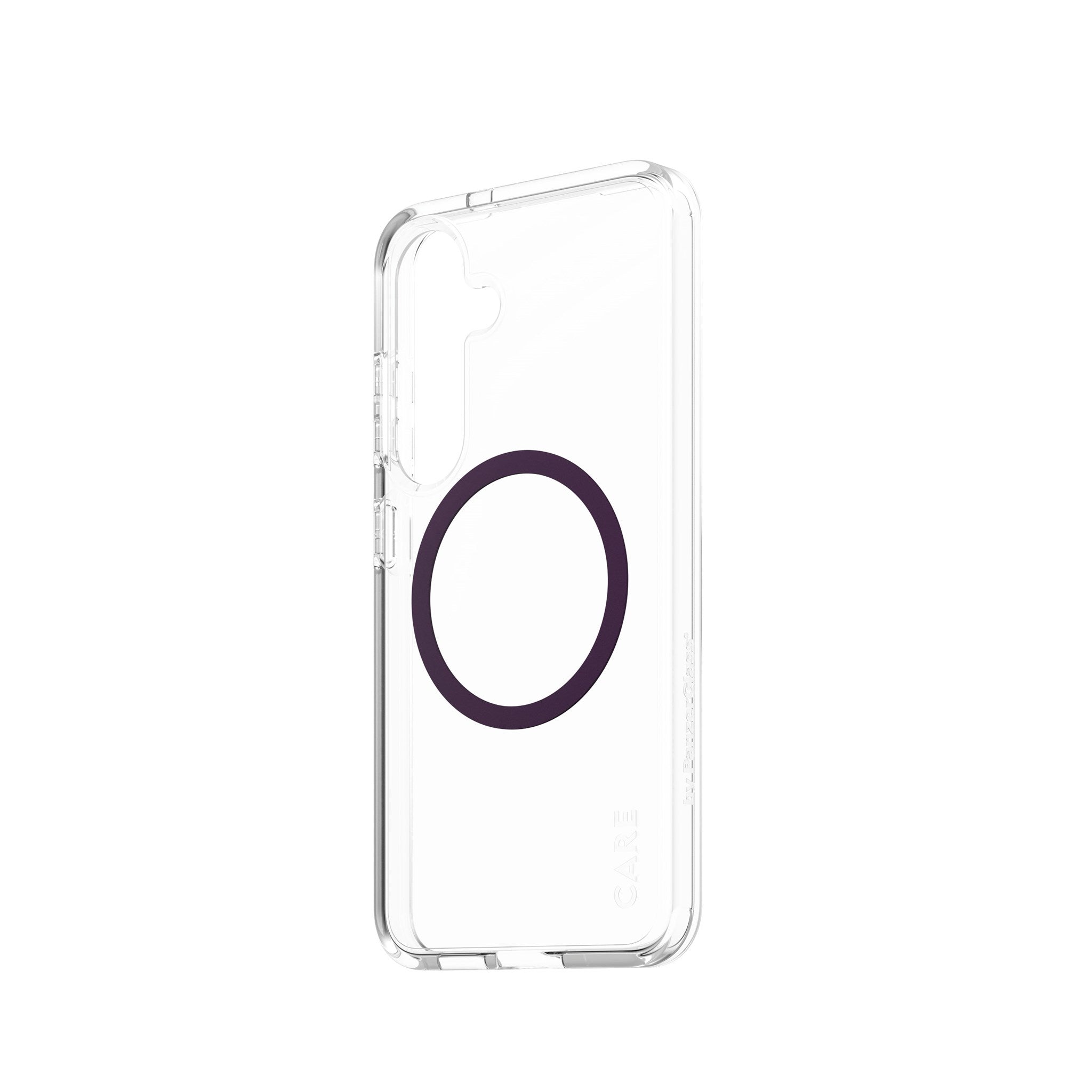 CARE by PanzerGlass® Urban Combat Case Transparent w. Plum Purple Qi Compatible Samsung Galaxy S25